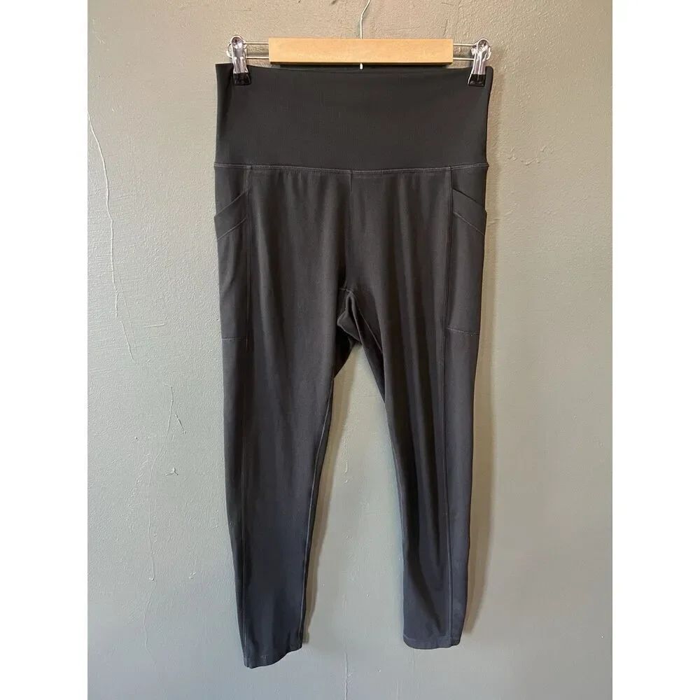Prana Leggings Black High Rise Performance Stretch Women’s Size Large